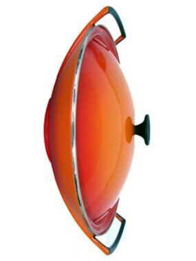 Le Creuset Wok Orange Red 36 cm VINATGE